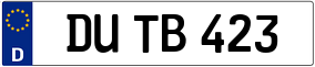 Trailer License Plate